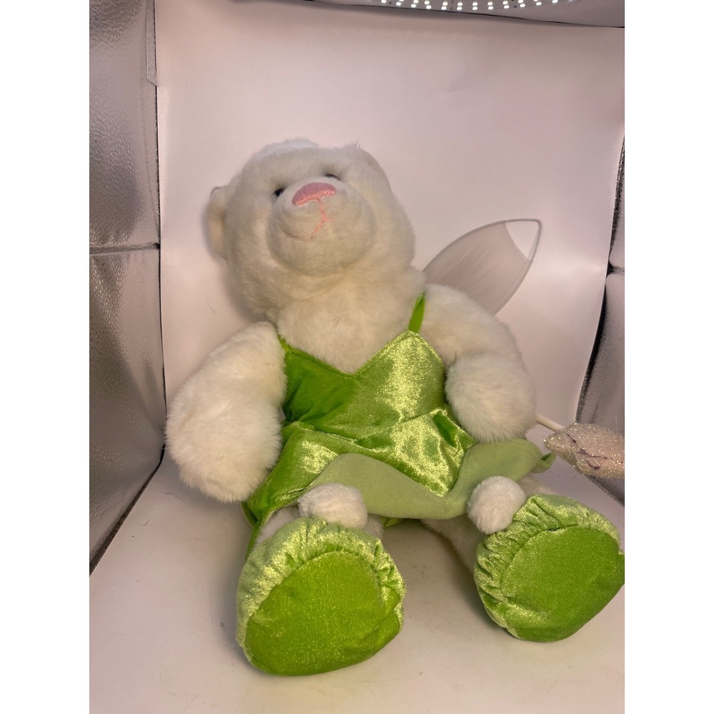 Build A Bear Workshop pink Cuddles Teddy White Stuffed Animal Plush Retired 15"